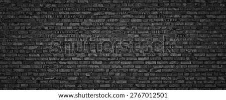abstract black background, brick wall for dark interior