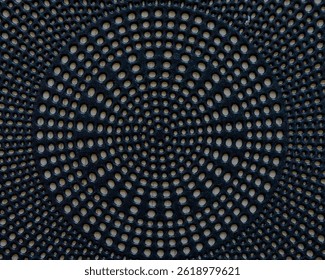 abstract black background, with a circular pattern