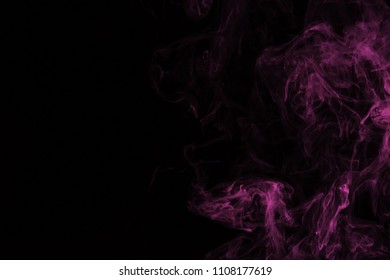 Abstract Black Background Pink Smoke Copy Stock Photo 1108177619 ...