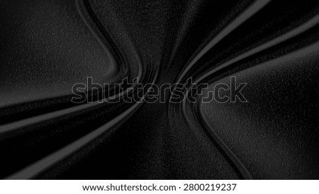 Abstract black background with a smooth premium leather texture and black and dark gray gradient that give a mysterious, elegant, and futuristic impression