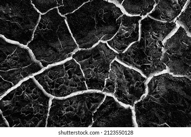 Abstract Black Background White Cracks Overlay Stock Photo 2123550128 ...