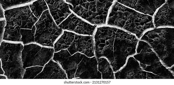 Abstract Black Background White Cracks Overlay Stock Photo 2131270157 ...