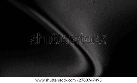 abstract black gradient  background with curves or folds that divide the composition dynamically and have a grain texture