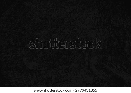 Abstract black grunge texture background. Dark charcoal concrete wall or dusty floor with scratches and weathered surface.