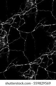 Abstract black marble texture. Seamless background. 