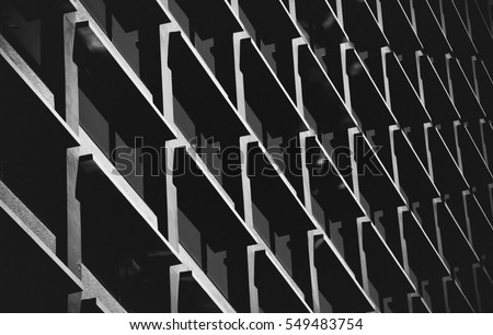 Abstract Black and White Architecture