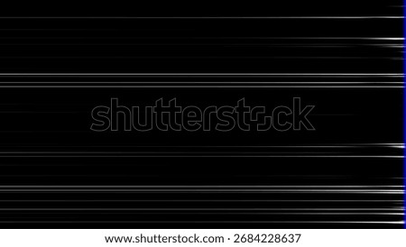 Abstract black and white composition featuring horizontal light streaks creating dynamic contrasting visuals and evoking modern digital aesthetics