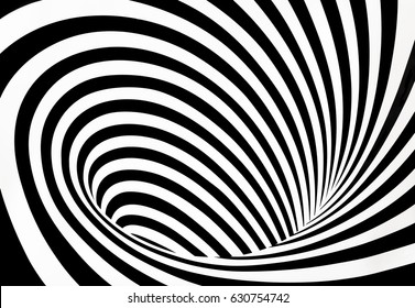 Abstract black and white twirl background, Vortex