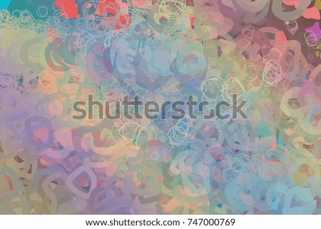 Abstract blended messy shapes for wall art, web page, wallpaper, graphic design, catalog, texture or background.