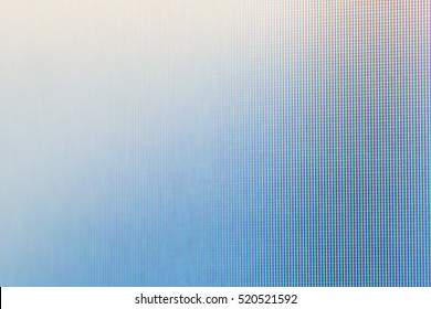 Abstract blue background - macro shot of a LCD tv pixels - Shutterstock ID 520521592