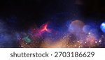 Abstract blue blurred gradient Light or lens flare pattern