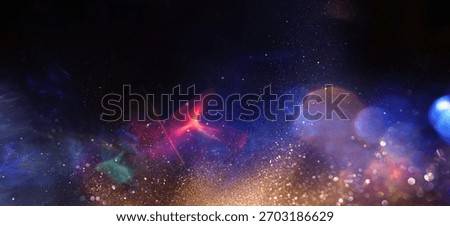 Abstract blue blurred gradient Light or lens flare pattern