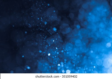 Abstract Blue Bokeh Background