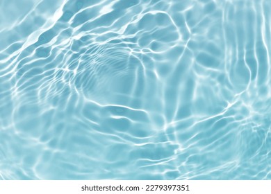 abstract blue color water wave, pure natural swirl pattern texture, background photography - Shutterstock ID 2279397351