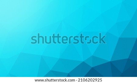 Abstract Blue Cyan Low Poly Background