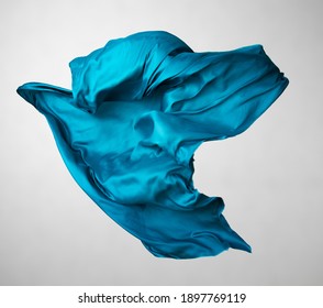 abstract blue fabric in motion - Shutterstock ID 1897769119