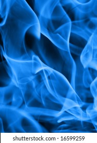 Abstract Blue Flame Background