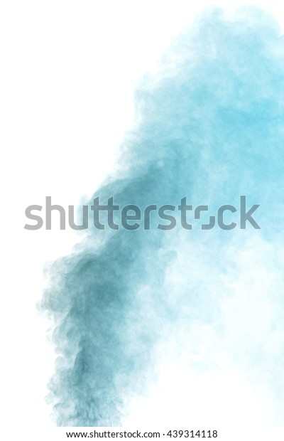 Abstract blue gray water vapor on a white
background. Texture. Design elements. Abstract art. Steam the
humidifier. Macro
shot.