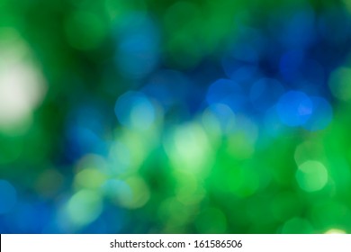 Abstract Blue And Green Bokeh. Texture