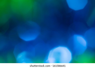 Abstract Blue And Green Bokeh. Texture