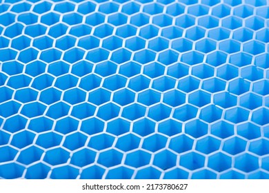 abstract blue honeycomb  hexagon design background - Shutterstock ID 2173780627
