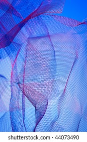 Abstract with blue net