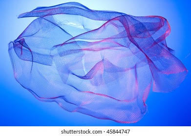 Abstract with blue net