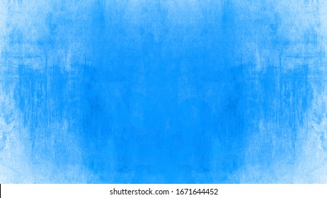 Abstract Blue Painted Paper Texture Background