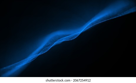 Abstract Blue Technology 4K Futuristic  Background 