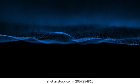 Abstract Blue Technology 4K Futuristic  Background 