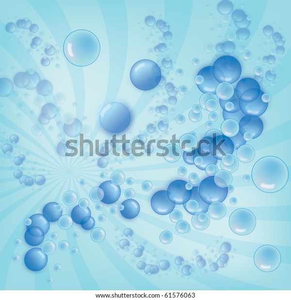 Abstract Blue Water Background Bubbles Stock Photo (Edit Now) 61576063