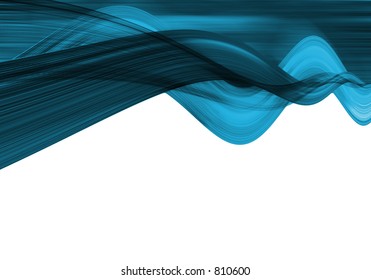 Abstract blue waves