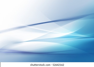 Abstract Blue Waves Or Veils Background Texture