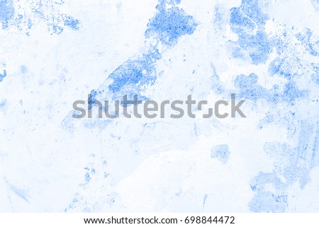 Abstract blue and white cement wall texture and background