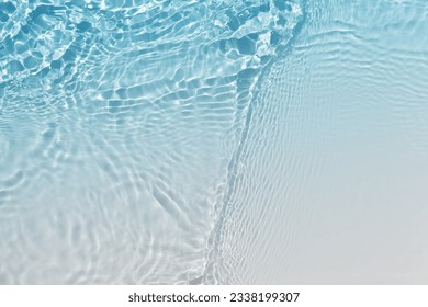 abstract blue white water wave, pure natural swirl pattern texture, background photography