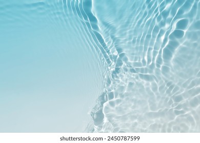 abstract blue white water wave, pure natural swirl pattern texture, background photography