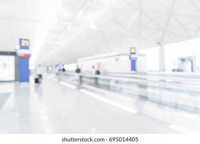 Abstract Blur In Airport For Background