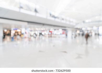 Abstract Blur In Airport For Background