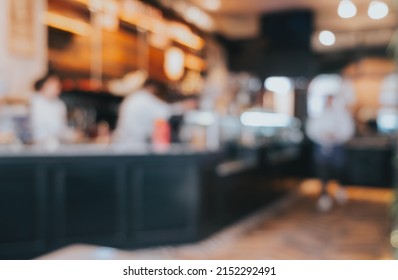 Abstract Blur Background Caffee Or Pub