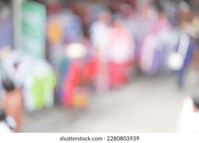 abstract blur background with people on street - Shutterstock ID 2280803939