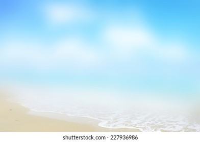 Abstract Blur The Beach Sunset Background