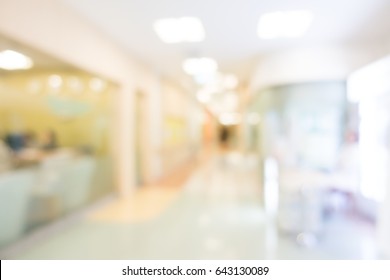 Abstract Blur Beautiful Clinic Hospital Interior Stock Photo 643130089 ...