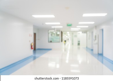 Abstract blur of beautiful luxury hospital and clinic interior for background