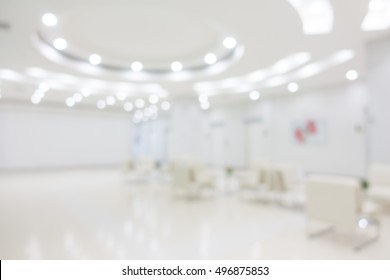 Abstract Blur Beautiful Luxury Hospital And Clinic Interior For Background