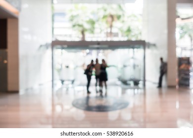 Abstract Blur Beautiful Luxury Hotel And Lobby Interior For Background