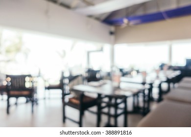 Abstract blur beautiful luxury restaurant interior for background - Shutterstock ID 388891816