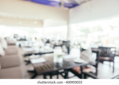 Abstract blur beautiful luxury restaurant interior for background - Shutterstock ID 400903033