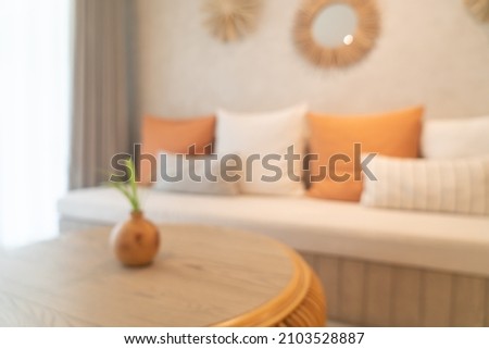 abstract blur beautiful and modern living room interior for background