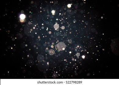 Abstract Blur Black Bokeh Background