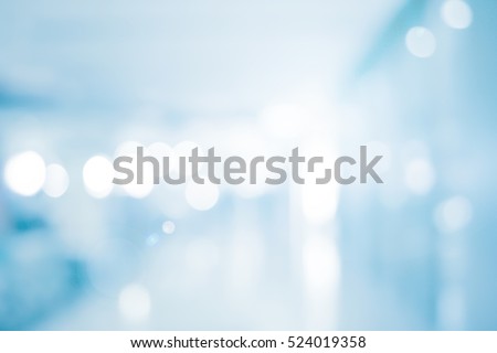 abstract blur blue contemporary office interior blue background concept